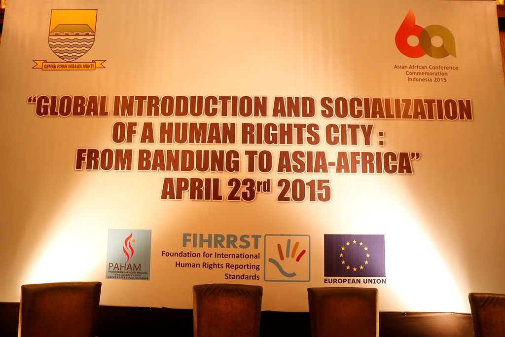 From Bandung to Asia Africa and Launching the Bandung Declaration for A Human Rights city.